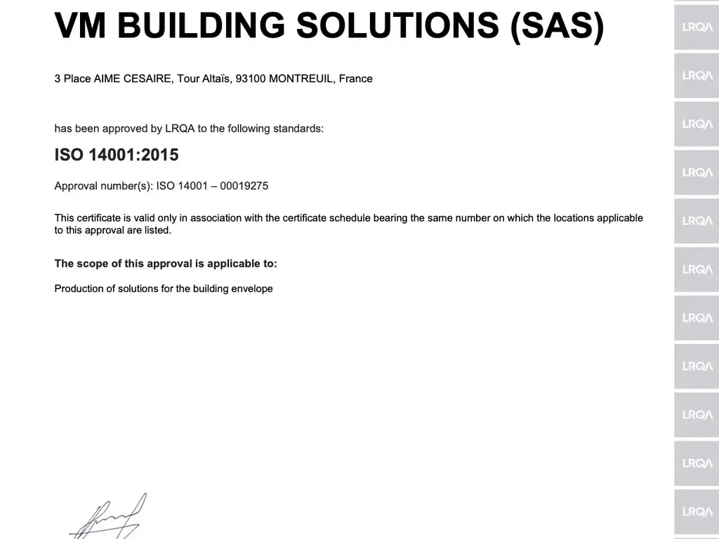 ISO14001v2015 - certificat EN-new